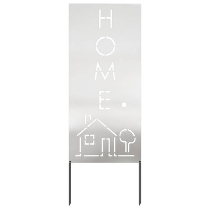 Garden Privacy Screen Silver 50 x 140 cm Stainless steel