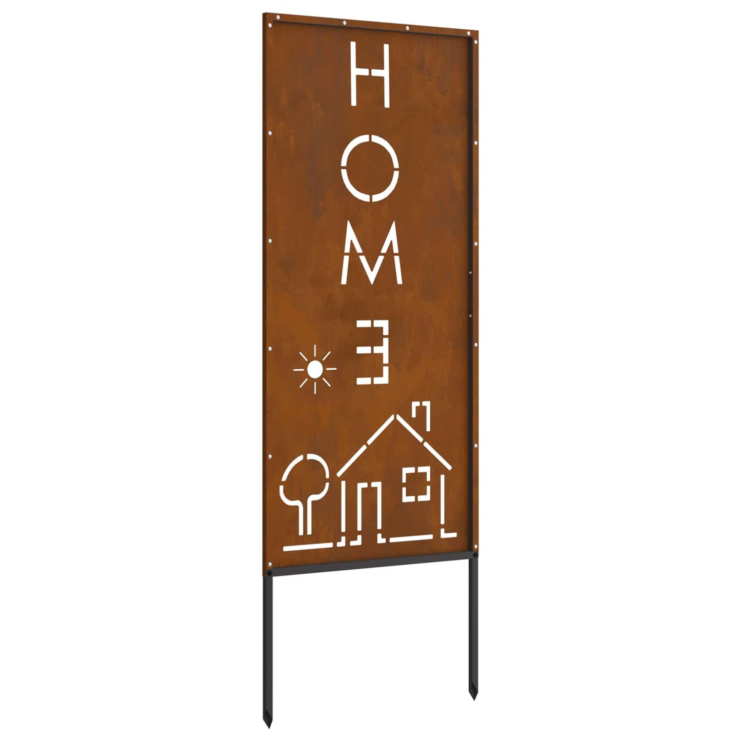 Garden Privacy Screen Rusty 50 x 140 cm Weathering Steel