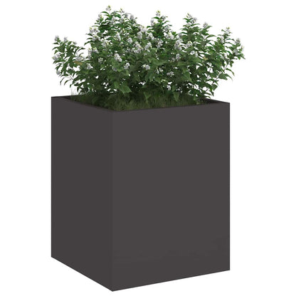 Garden Planter Black 32 x 32 x 40 cm Cold-rolled Steel
