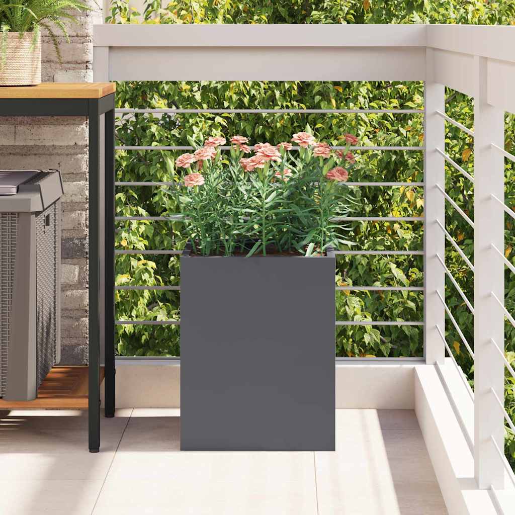 Garden Planter Anthracite 32 x 32 x 40 cm Cold-rolled Steel