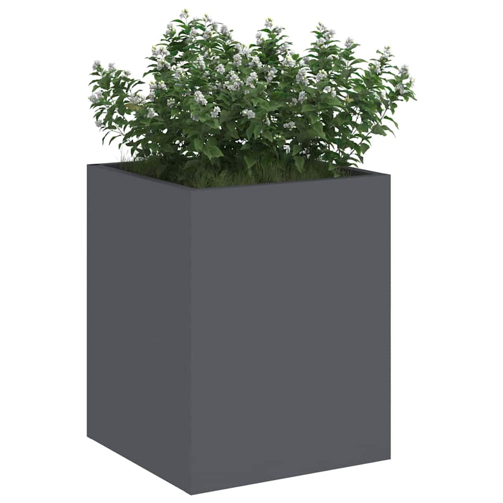 Garden Planter Anthracite 32 x 32 x 40 cm Cold-rolled Steel