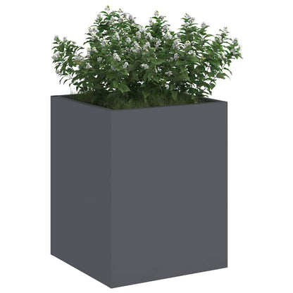 Garden Planter Anthracite 32 x 32 x 40 cm Cold-rolled Steel