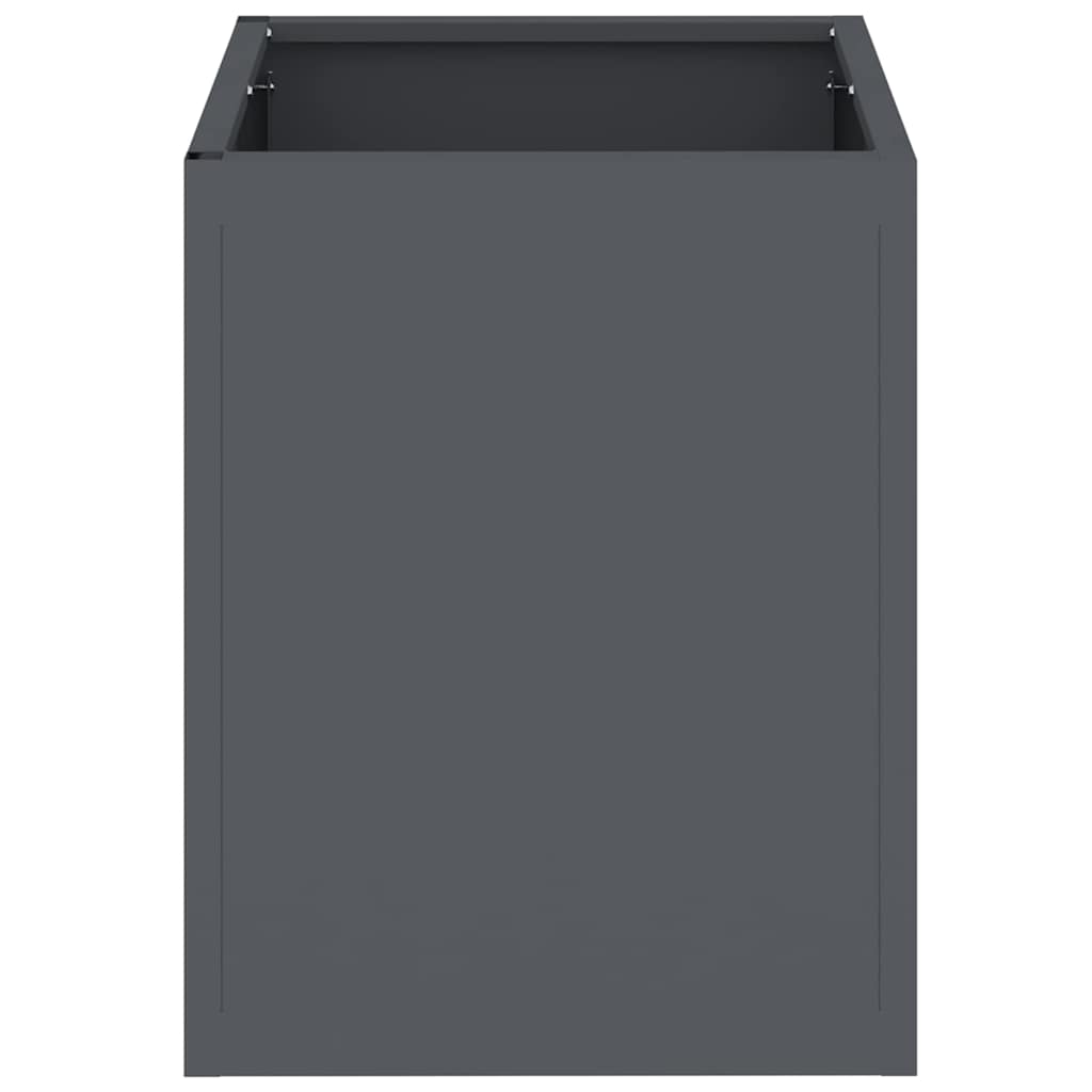 Garden Planter Anthracite 32 x 32 x 40 cm Cold-rolled Steel