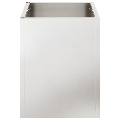 Garden Planter Stainless Steel 32 x 32 x 40 cm Stainless Steel