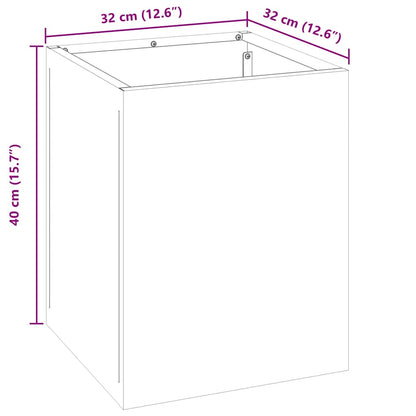 Garden Planter Stainless Steel 32 x 32 x 40 cm Stainless Steel