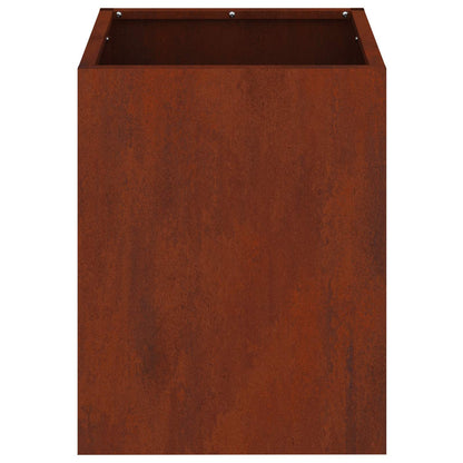 Garden Planter Rusty 32 x 32 x 40 cm Weathering Steel