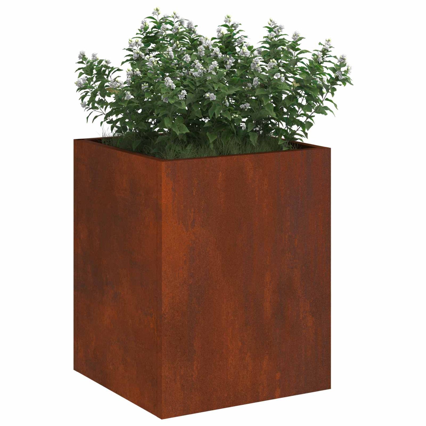Garden Planter Rusty 32 x 32 x 40 cm Weathering Steel