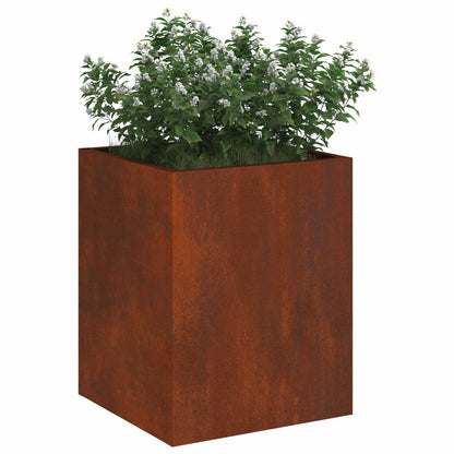 Garden Planter Rusty 32 x 32 x 40 cm Weathering Steel
