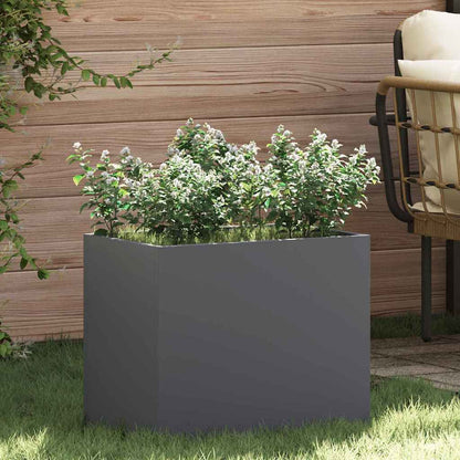 Garden Planter Anthracite 50 x 32 x 40 cm Cold-rolled Steel
