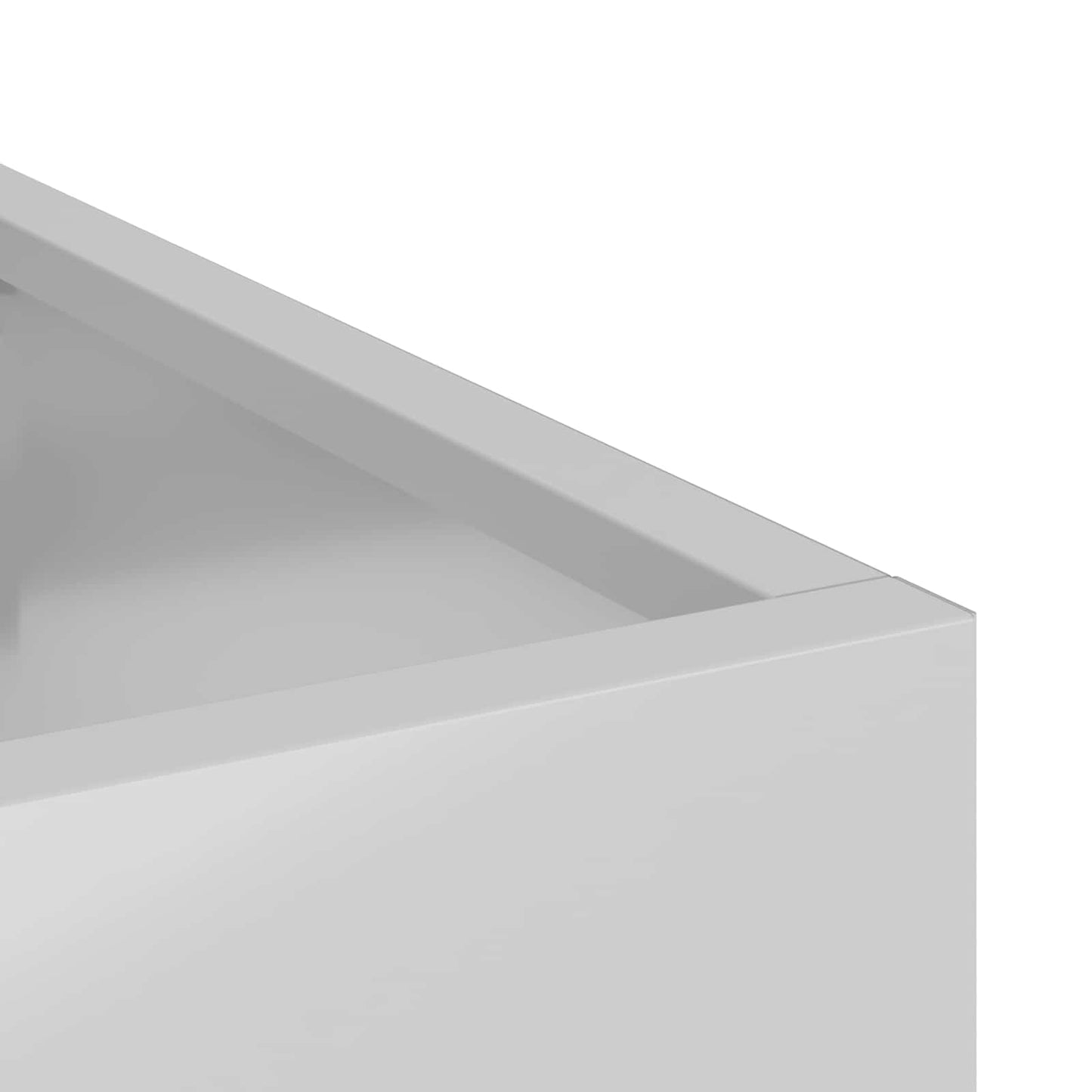 Garden Planter Galvanised Steel 50 x 32 x 40 cm
