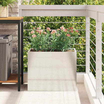 Garden Planter Galvanised Steel 50 x 32 x 40 cm