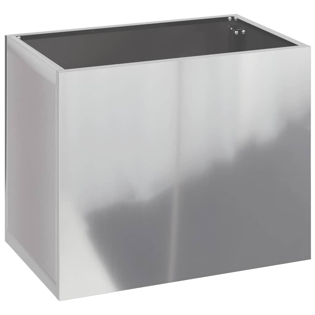 Garden Planter Galvanised Steel 50 x 32 x 40 cm