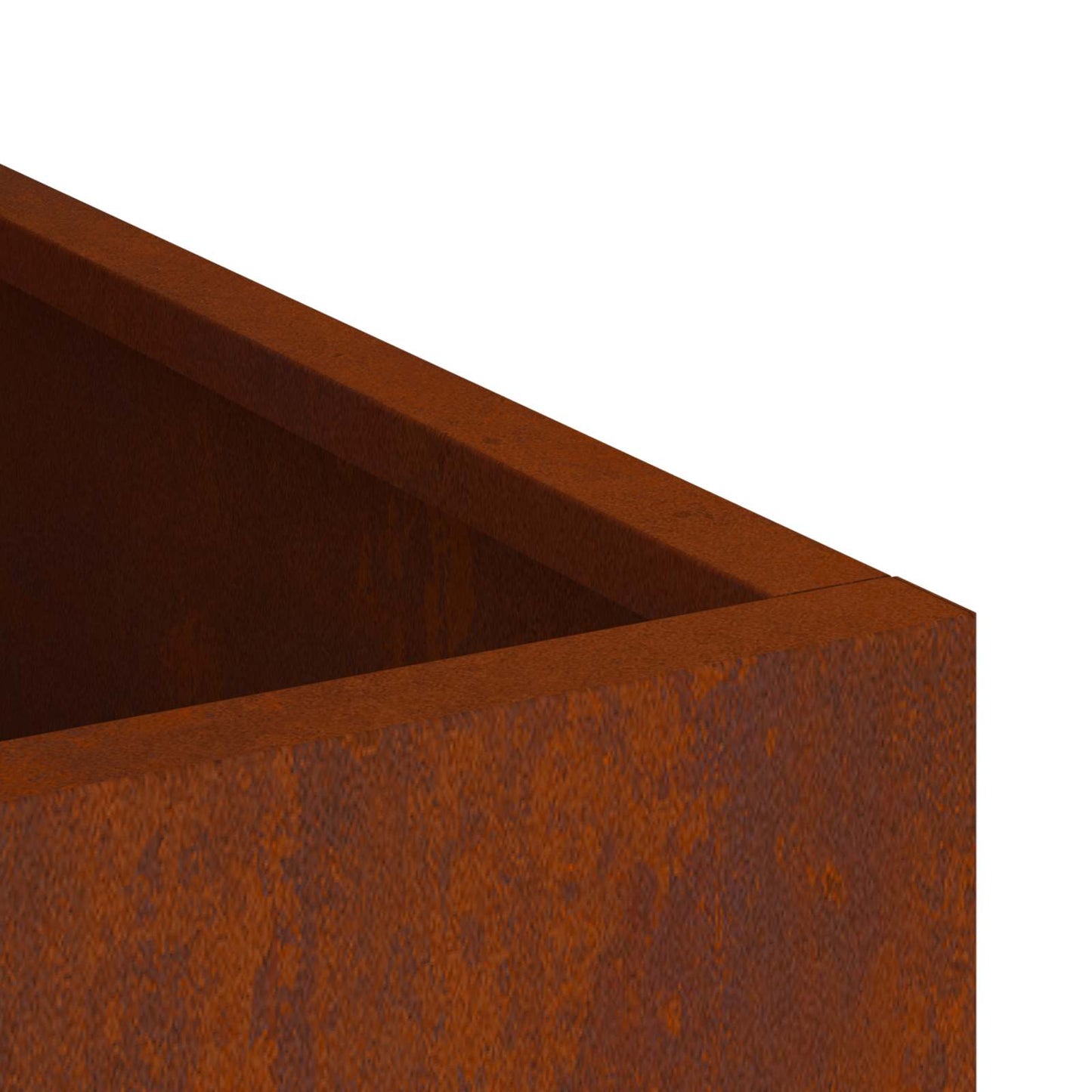 Garden Planter Rusty 50 x 32 x 40 cm Weathering Steel