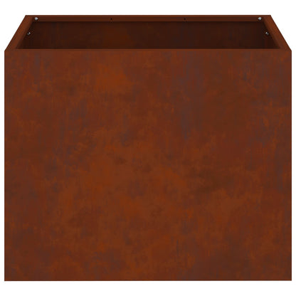 Garden Planter Rusty 50 x 32 x 40 cm Weathering Steel