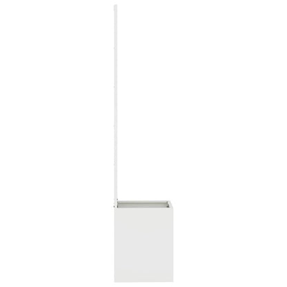 Garden Privacy Screen White 32 x 150 cm Cold-rolled steel