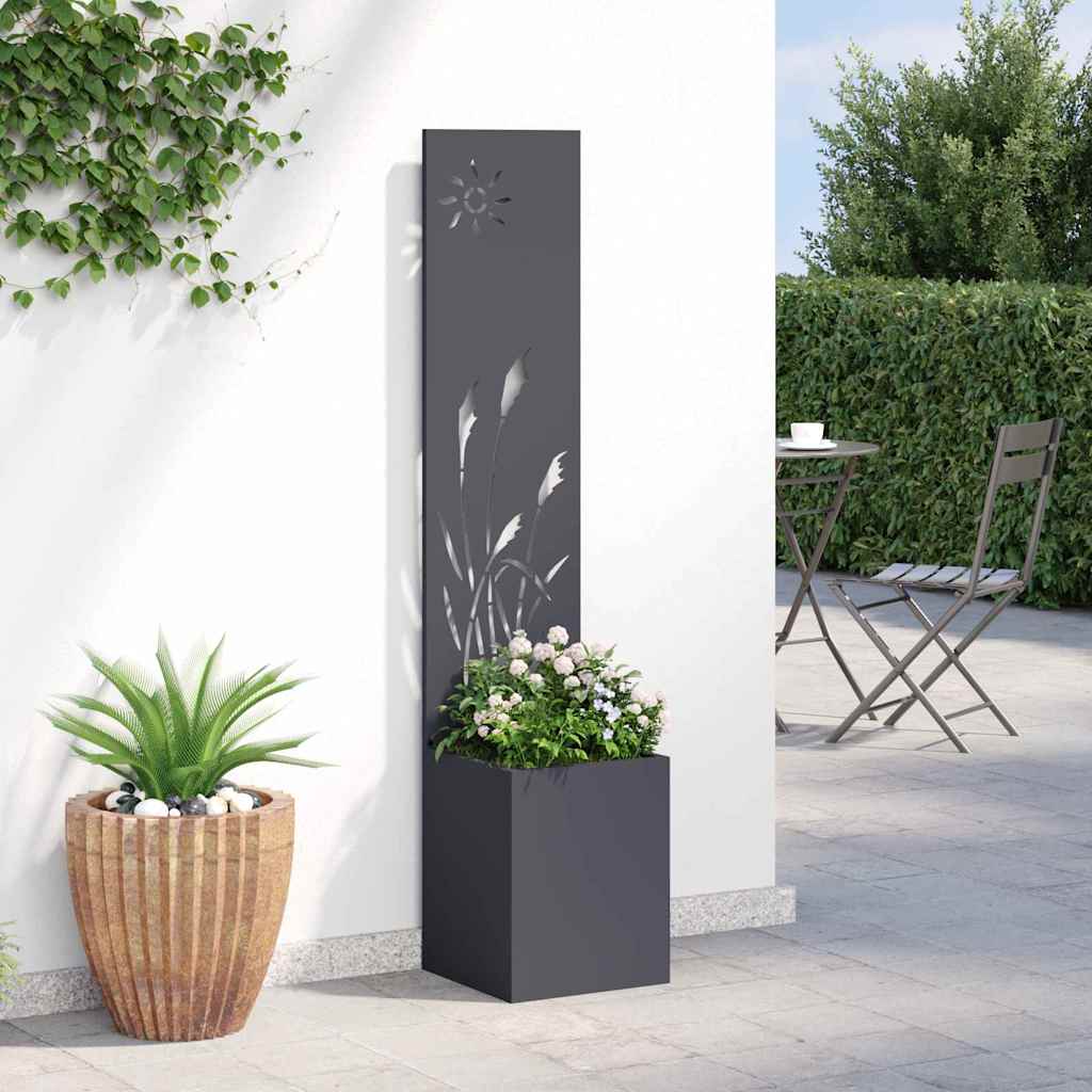 Garden Privacy Screen Anthracite 32 x 150 cm Cold-rolled steel