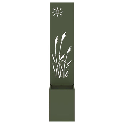 Garden Privacy Screen Olive green 32 x 150 cm Cold-rolled steel