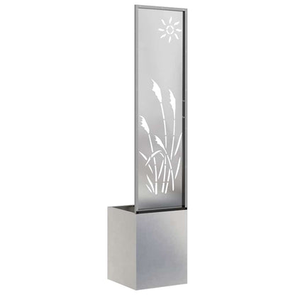 Garden Privacy Screen Sliver 32 x 150 cm Stainless steel