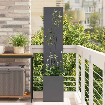 Garden Privacy Screen Anthracite 32 x 150 cm Cold-rolled steel