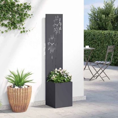 Garden Privacy Screen Anthracite 32 x 150 cm Cold-rolled steel