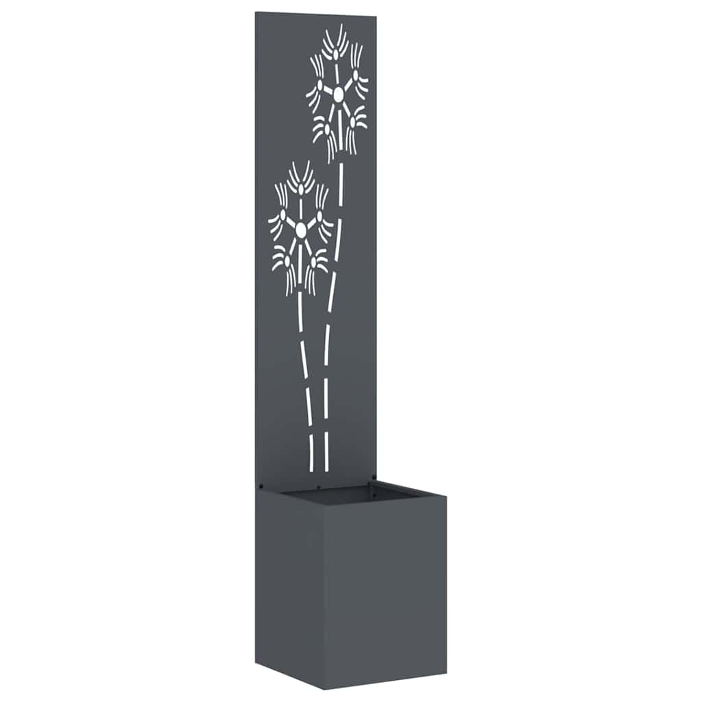 Garden Privacy Screen Anthracite 32 x 150 cm Cold-rolled steel