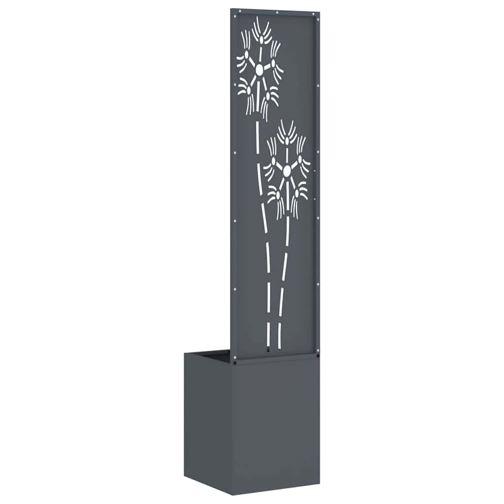 Garden Privacy Screen Anthracite 32 x 150 cm Cold-rolled steel