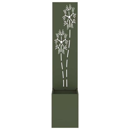 Garden Privacy Screen Olive green 32 x 150 cm Cold-rolled steel