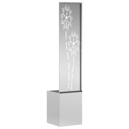 Garden Privacy Screen Silver 32 x 150 cm Galvanised steel