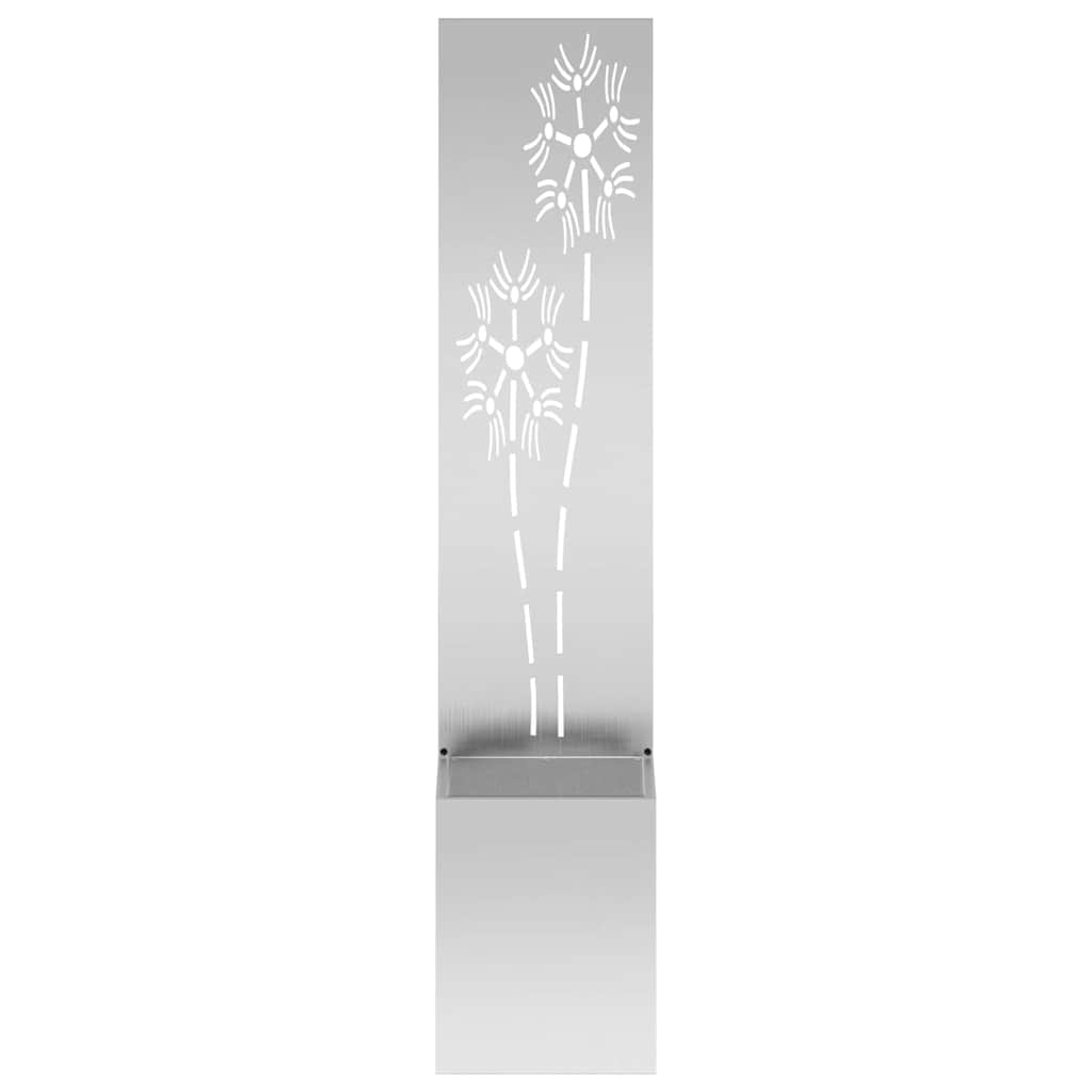 Garden Privacy Screen Silver 32 x 150 cm Galvanised steel