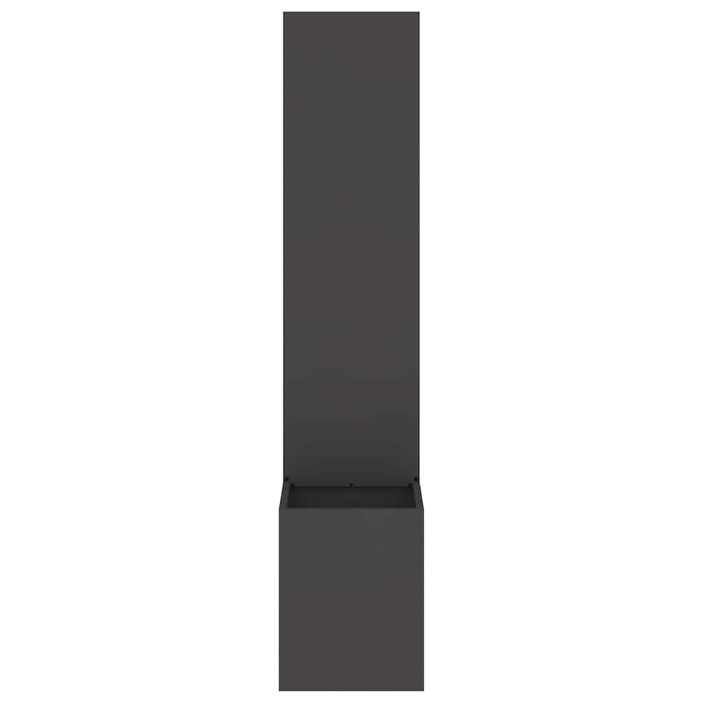 Garden Privacy Screen Black 32 x 32 x 150 cm Cold-rolled steel