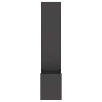 Garden Privacy Screen Black 32 x 32 x 150 cm Cold-rolled steel