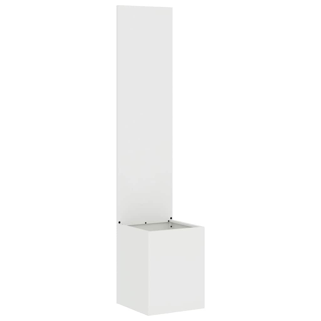 Garden Privacy Screen White 32 x 150 cm Cold-rolled steel