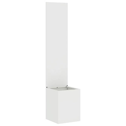 Garden Privacy Screen White 32 x 150 cm Cold-rolled steel