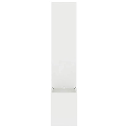 Garden Privacy Screen White 32 x 150 cm Cold-rolled steel