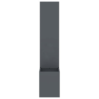 Garden Privacy Screen Fretwork Anthracite 32 x 32 x 150 cm