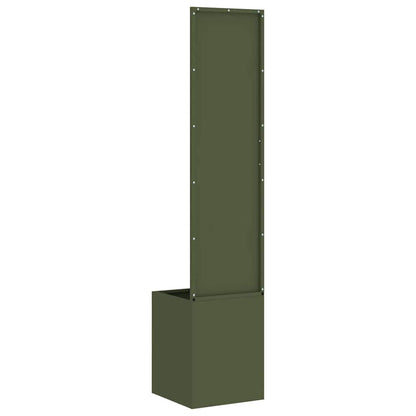 Garden Privacy Screen Olive green 32 x 150 cm Cold-rolled steel