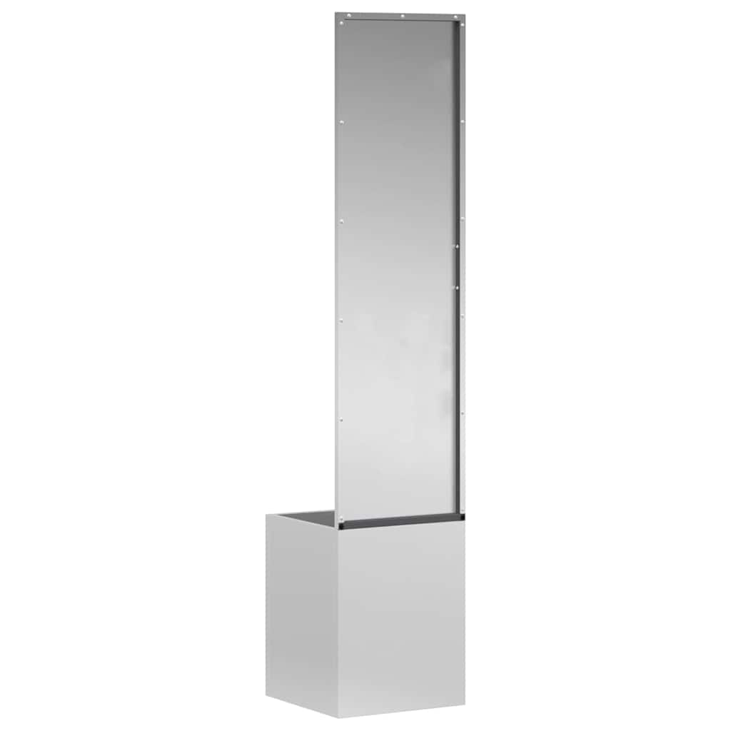 Garden Privacy Screen Silver 32 x 150 cm Galvanised steel