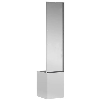 Garden Privacy Screen Silver 32 x 150 cm Galvanised steel