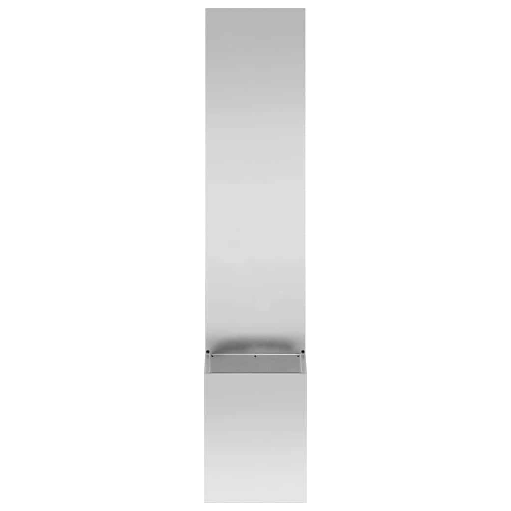 Garden Privacy Screen Silver 32 x 150 cm Galvanised steel