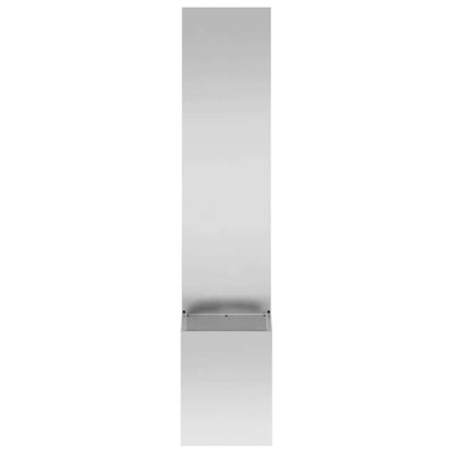 Garden Privacy Screen Silver 32 x 150 cm Galvanised steel