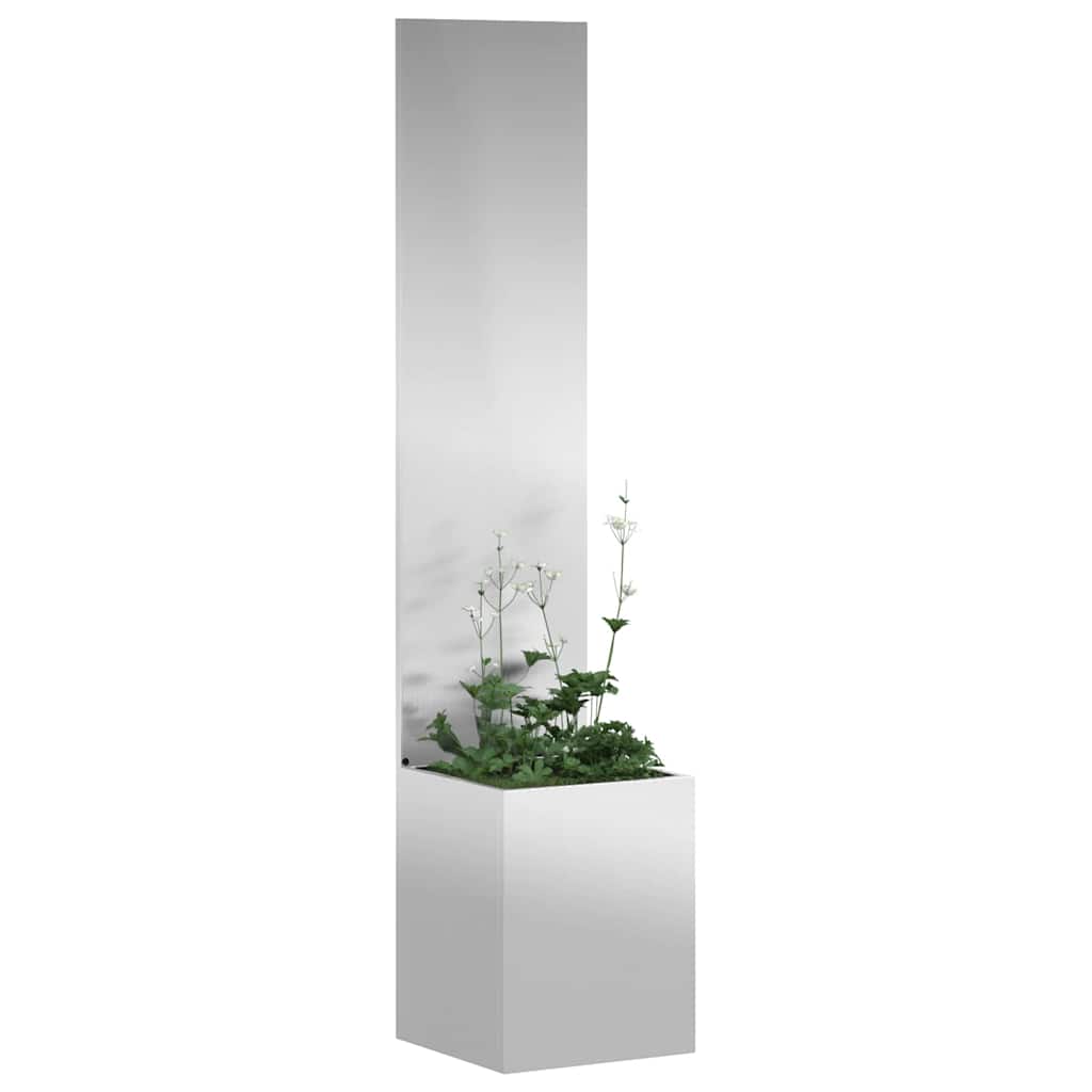 Garden Privacy Screen Silver 32 x 150 cm Galvanised steel
