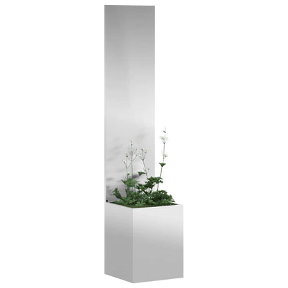 Garden Privacy Screen Silver 32 x 150 cm Galvanised steel