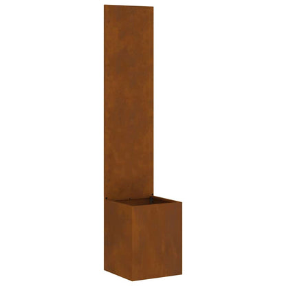 Garden Privacy Screen Rusty 32 x 32 x 150 cm Weathering steel