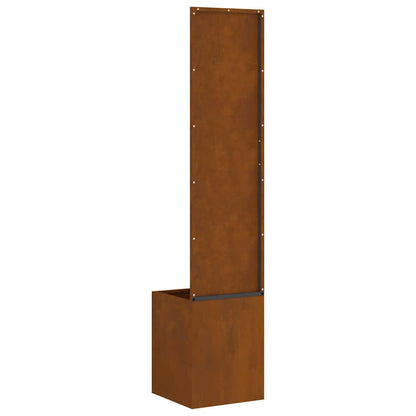 Garden Privacy Screen Rusty 32 x 32 x 150 cm Weathering steel