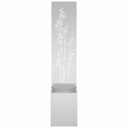 Garden Privacy Screen Silver 32 x 150 cm Galvanised steel