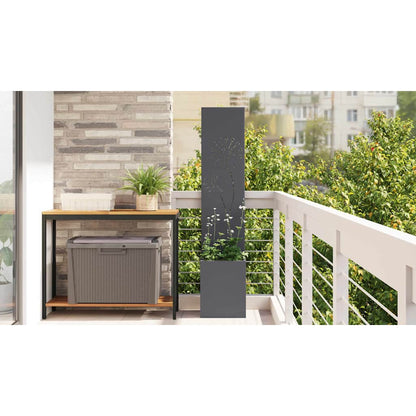 Garden Privacy Screen Anthracite 32 x 150 cm Cold-rolled steel