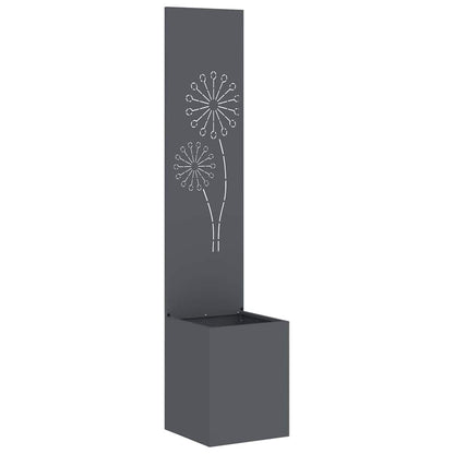 Garden Privacy Screen Anthracite 32 x 150 cm Cold-rolled steel