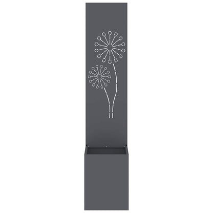 Garden Privacy Screen Anthracite 32 x 150 cm Cold-rolled steel