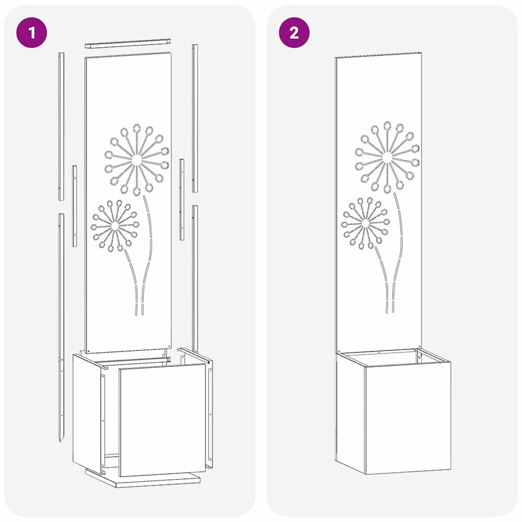 Garden Privacy Screen Sliver 32 x 150 cm Stainless steel