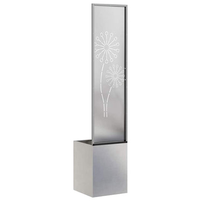 Garden Privacy Screen Sliver 32 x 150 cm Stainless steel